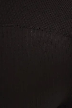 Black Seamless Activewear Leggings Set