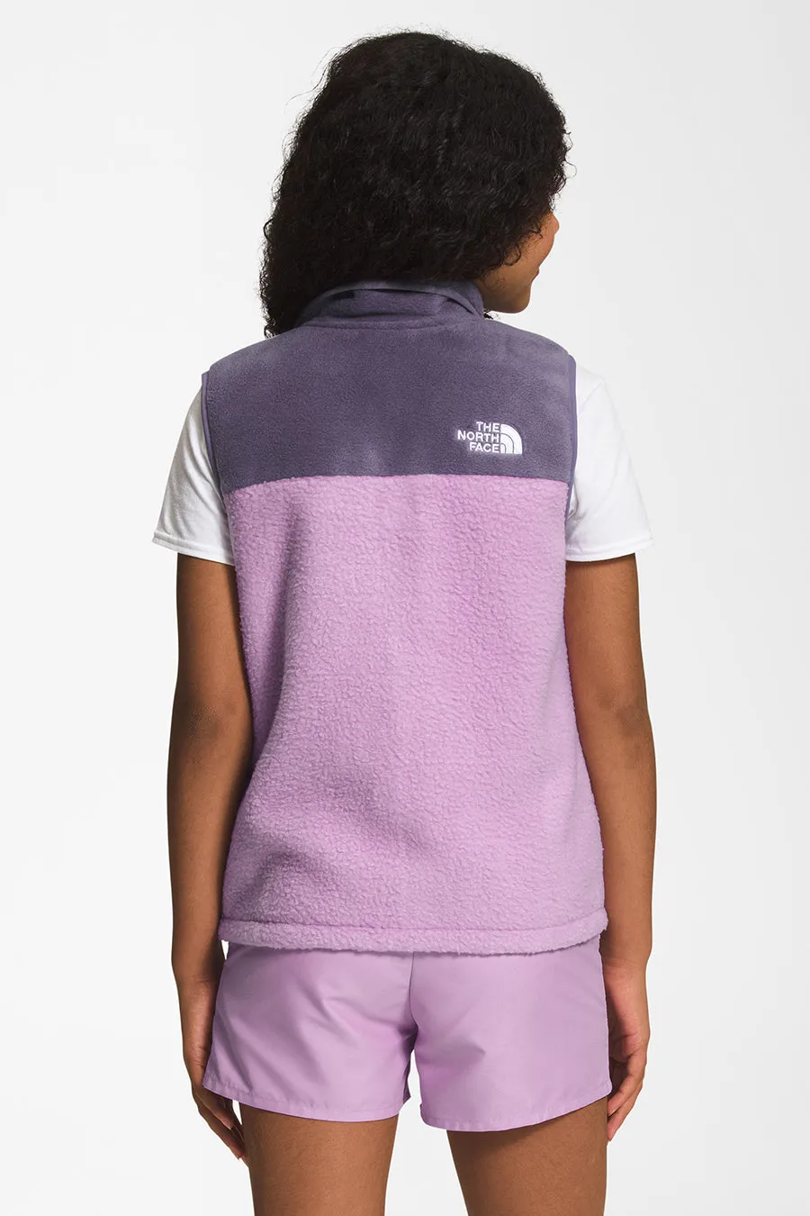Kids Fleece Vest North Face Mashup Lupine