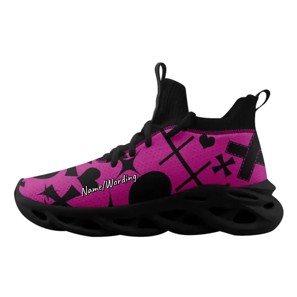 Personalized Graffiti Sneakers, Custom Space Shoes, Breathable and Light-weight Sport Shoes, Gift for Children