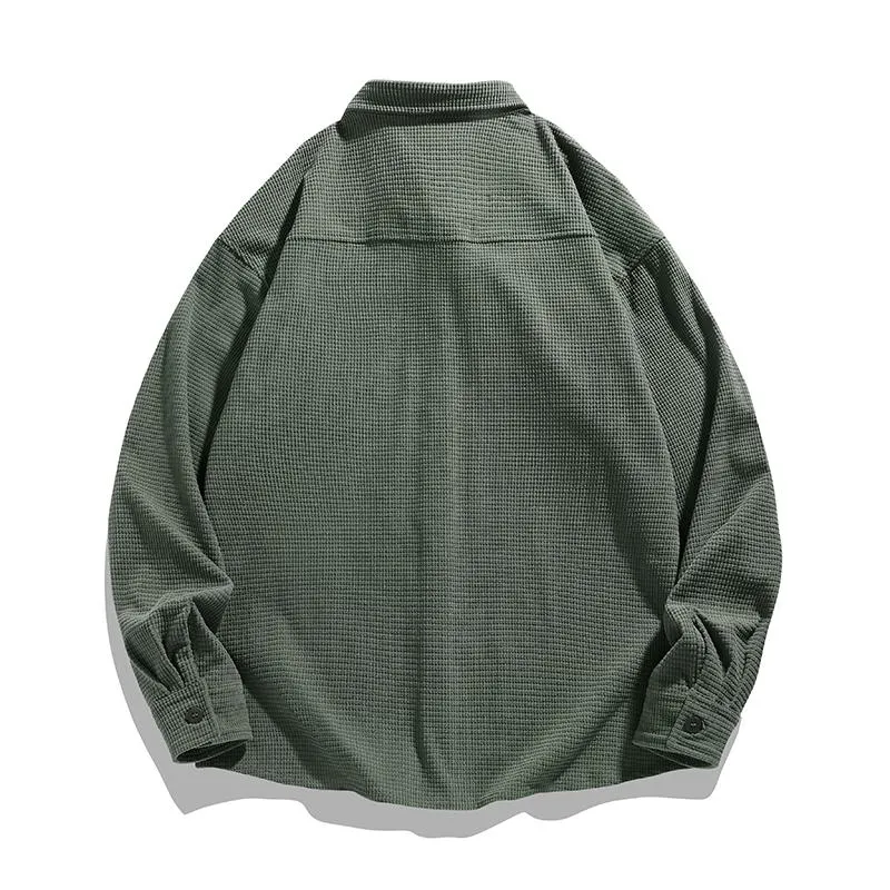 Trendy Loose Fit Casual Draping Long Sleeve Shirt
